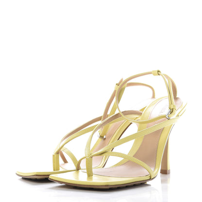 Bottega Veneta Lambskin Stretch Multi Strap 90mm Sandals 38 Pear 3 of 9