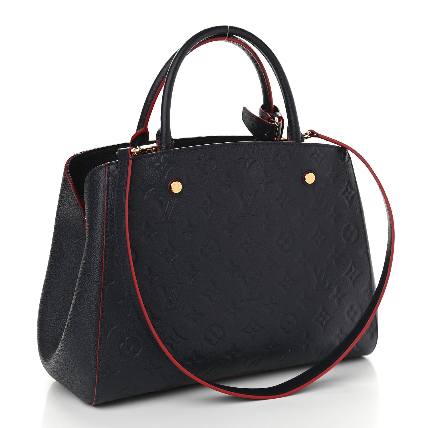 Louis Vuitton Empreinte Montaigne MM Marine Rouge 3 of 9
