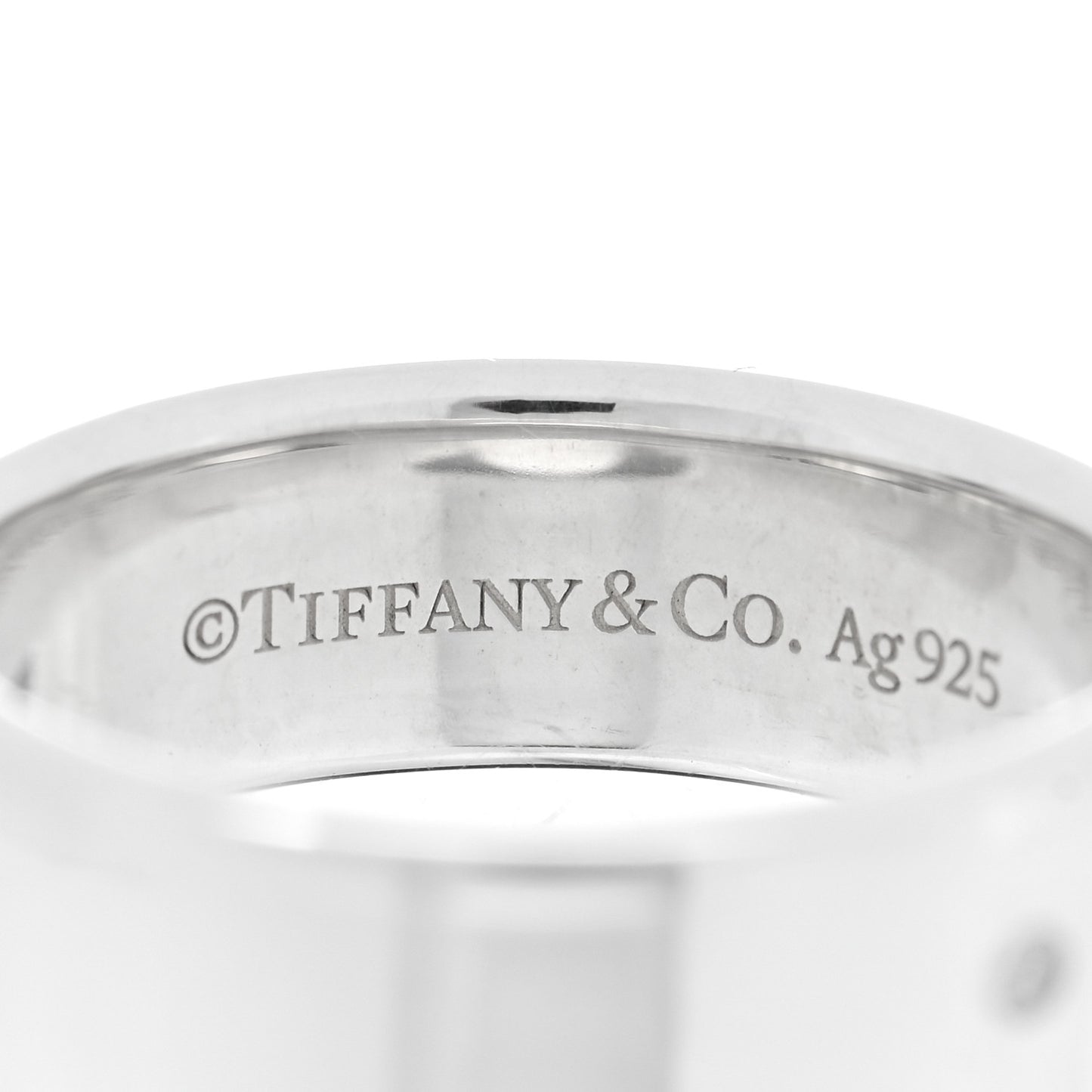 Sterling Silver Diamond Return to Tiffany Narrow Ring 50 5.5