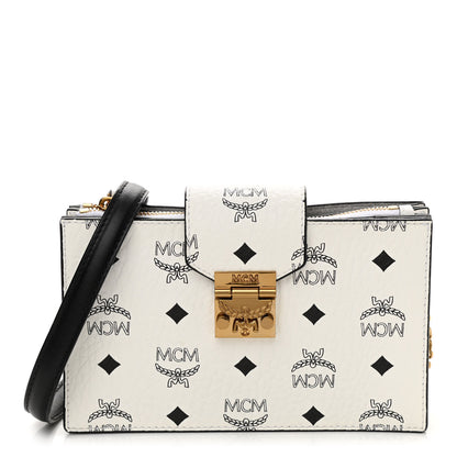 MCM Visetos Small Patricia Chain Wallet White 1 of 9