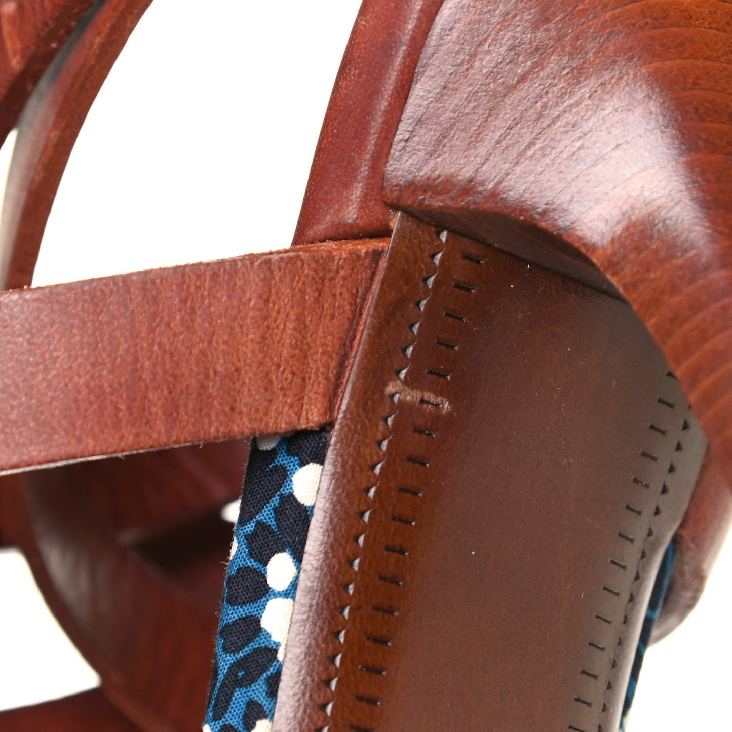 Calfskin Flower Fields Sandal 39