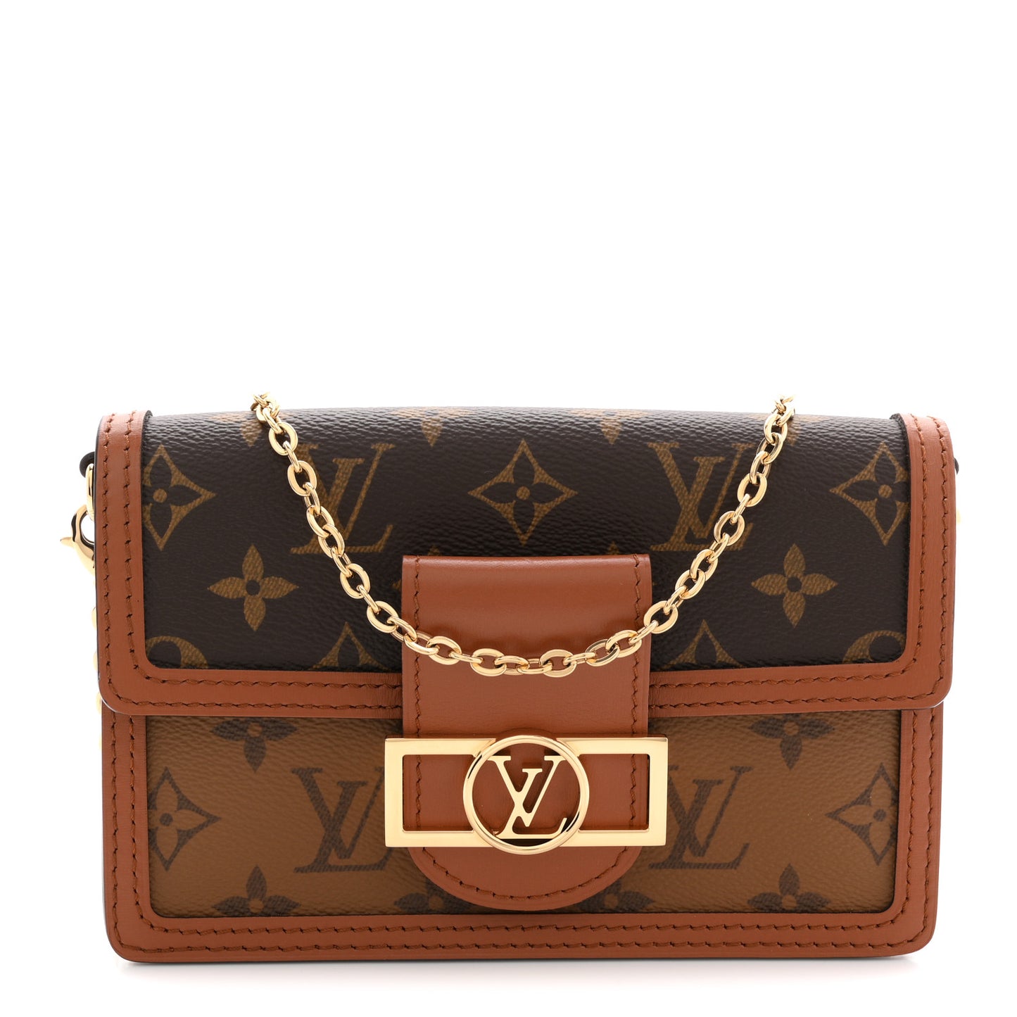 Reverse Monogram Dauphine Chain Wallet