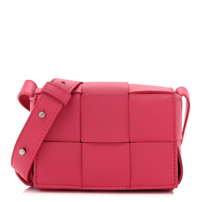 Bottega Veneta Lambskin Maxi Intrecciato Extra Mini Cassette Crossbody Bag Bon Bon 1 of 12