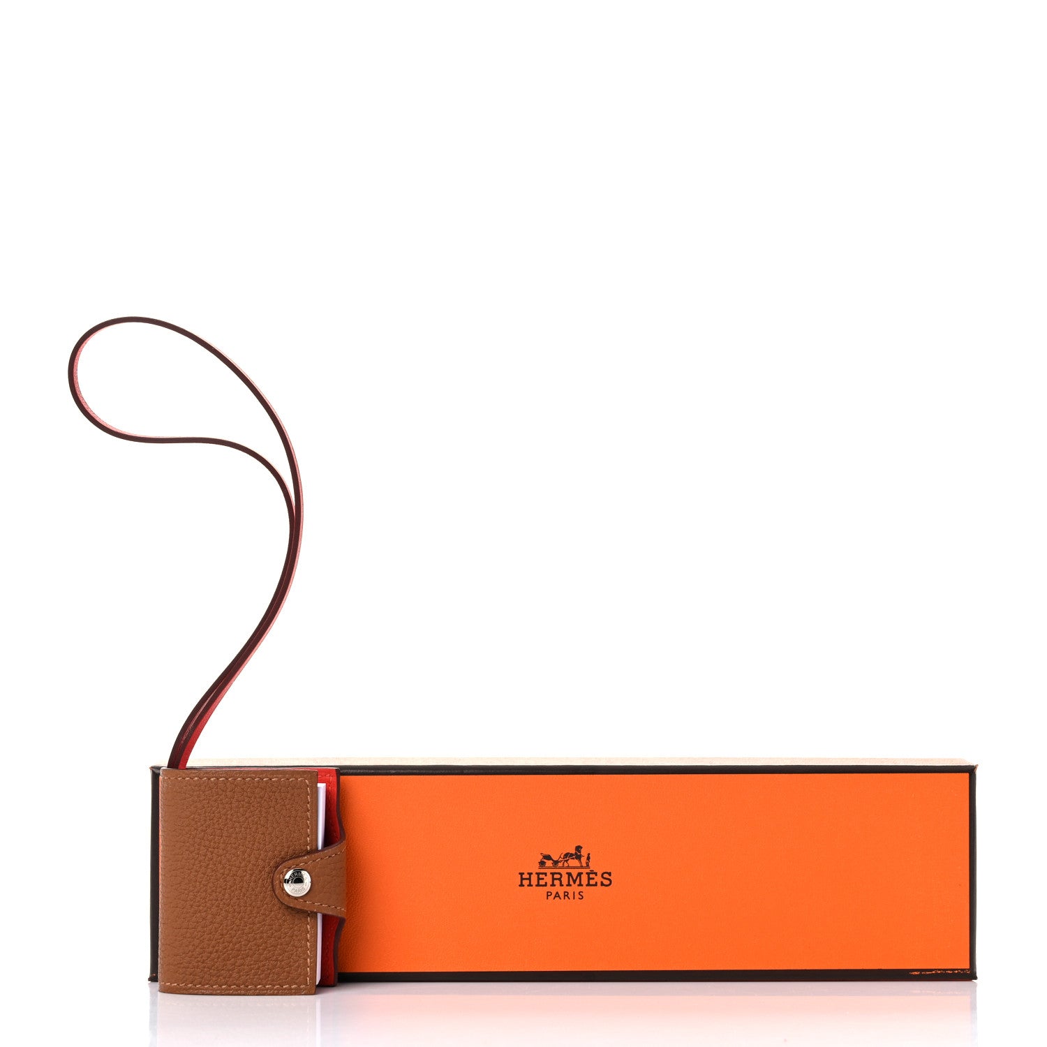 Hermes Togo Swift Nano Ulysse Bag Charm Gold Capucine 4 of 4