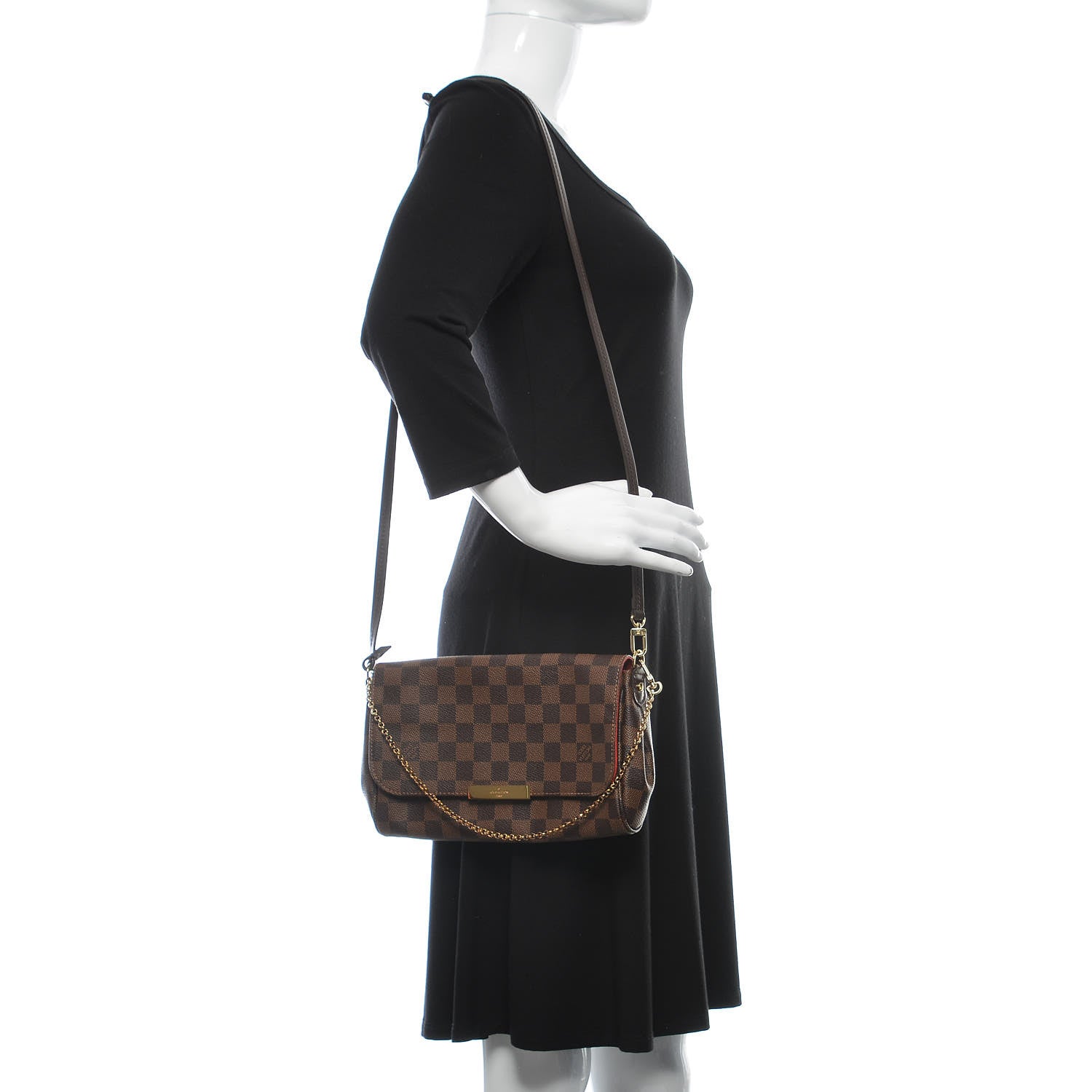 Louis Vuitton Damier Ebene Favorite MM 2 of 9