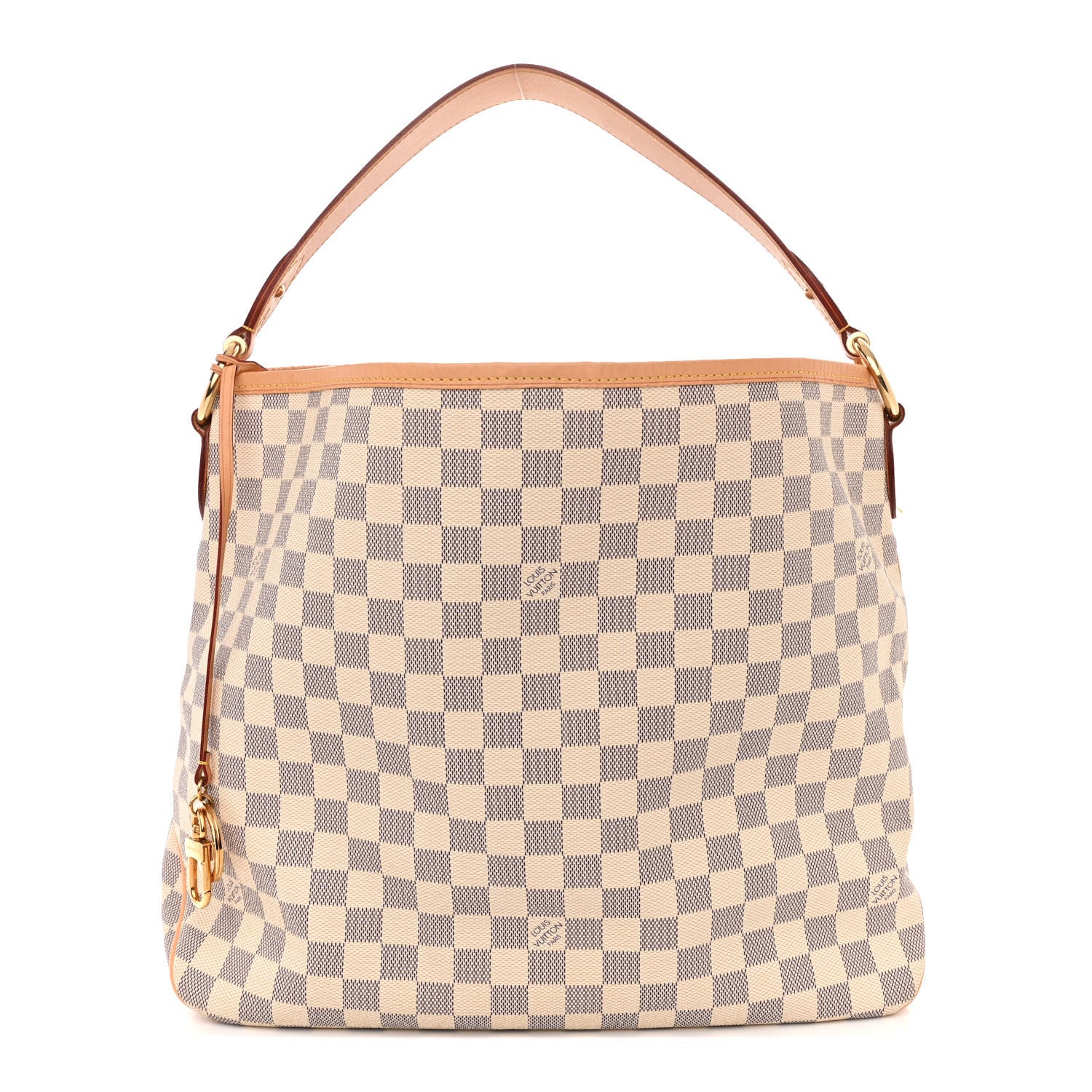 Louis Vuitton Damier Azur Delightful MM Rose Ballerine 1 of 11