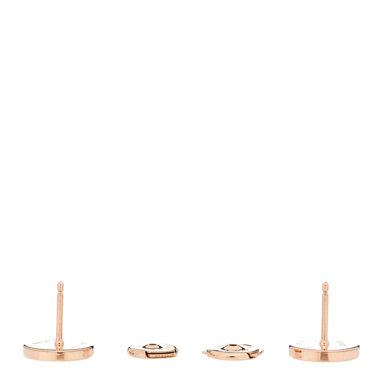Bulgari 18K Rose Gold Mother of Pearl BVLGARI BVLGARI Stud Earrings 3 of 4
