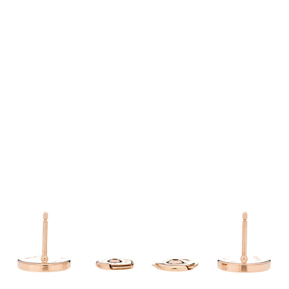 Bulgari 18K Rose Gold Mother of Pearl BVLGARI BVLGARI Stud Earrings 3 of 4