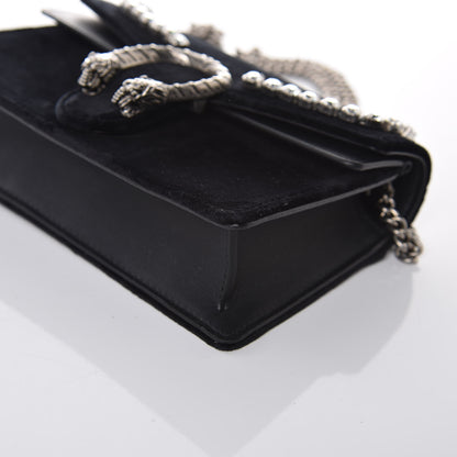 Gucci Velvet Crystal Super Mini Dionysus Shoulder Bag Black 8 of 11