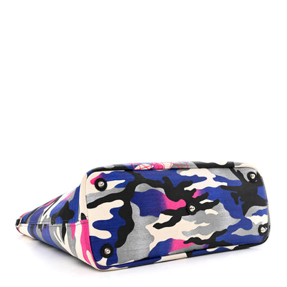 Christian Dior Canvas Large Camouflage Anselm Reyle Tote 4 of 12