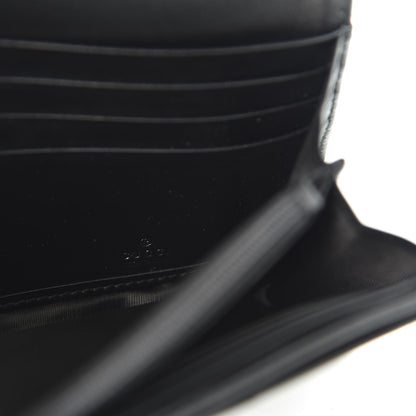 Gucci Calfskin Matelasse GG Marmont Continental Wallet Black 7 of 9