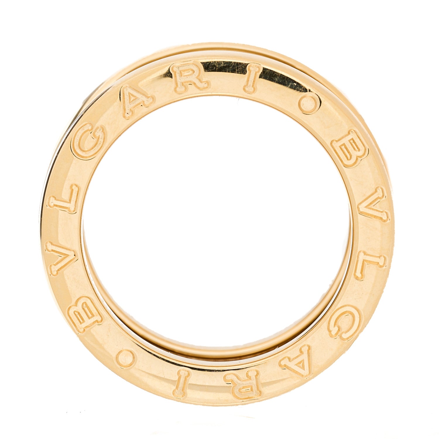 Bulgari 18K Yellow Gold B.Zero1 Three-Band Ring 48 4.5 3 of 6