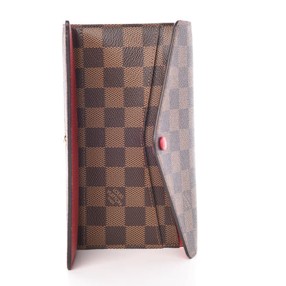 Louis Vuitton Damier Ebene Josephine Wallet Red 6 of 11