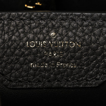 Louis Vuitton Taurillon Calfskin Karung Patchwork Capucines BB Black 6 of 9