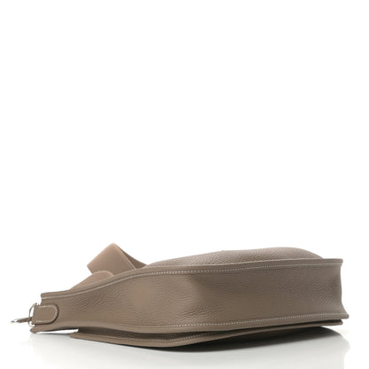 Hermes Taurillon Clemence Evelyne III PM Etoupe 4 of 11