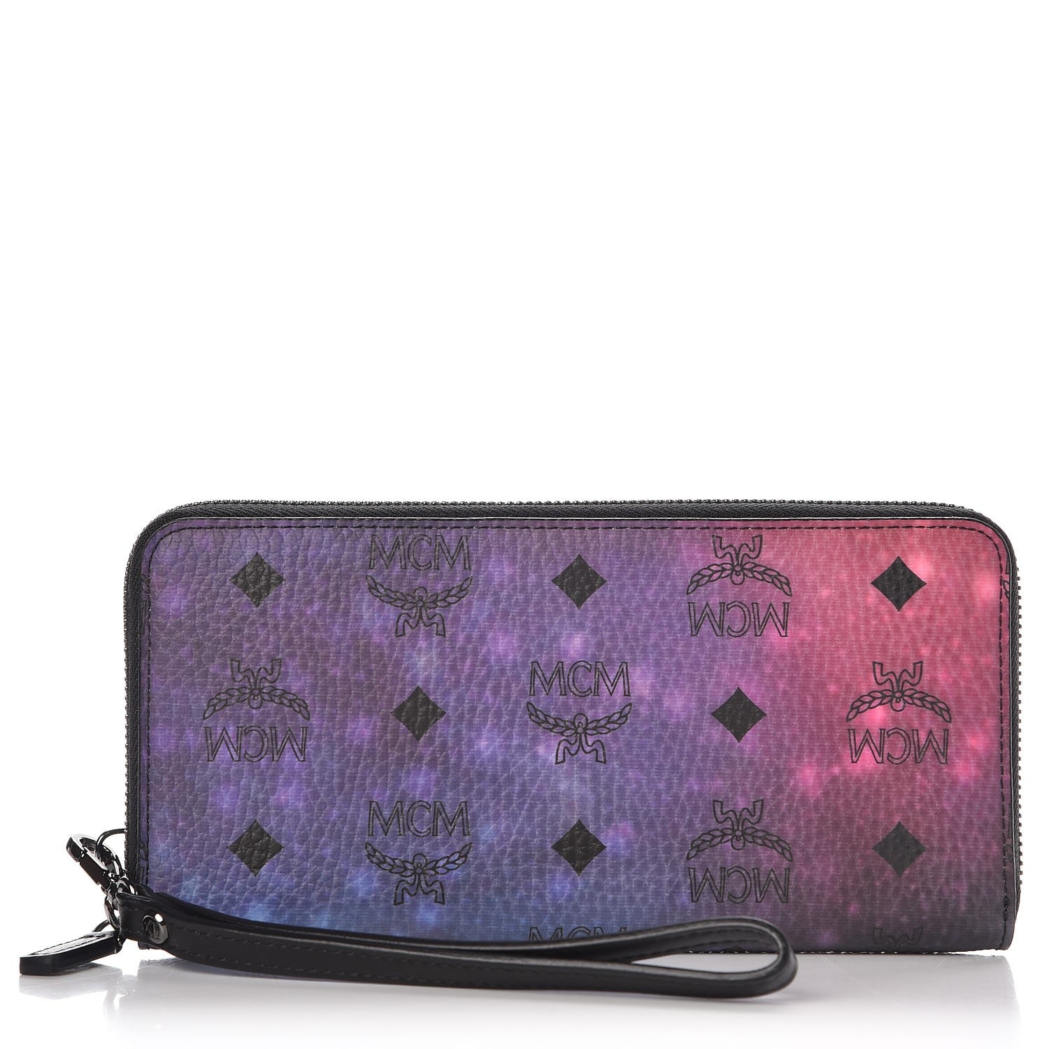 MCM Galaxy Visetos Large Zip Around Wallet 1 of 12