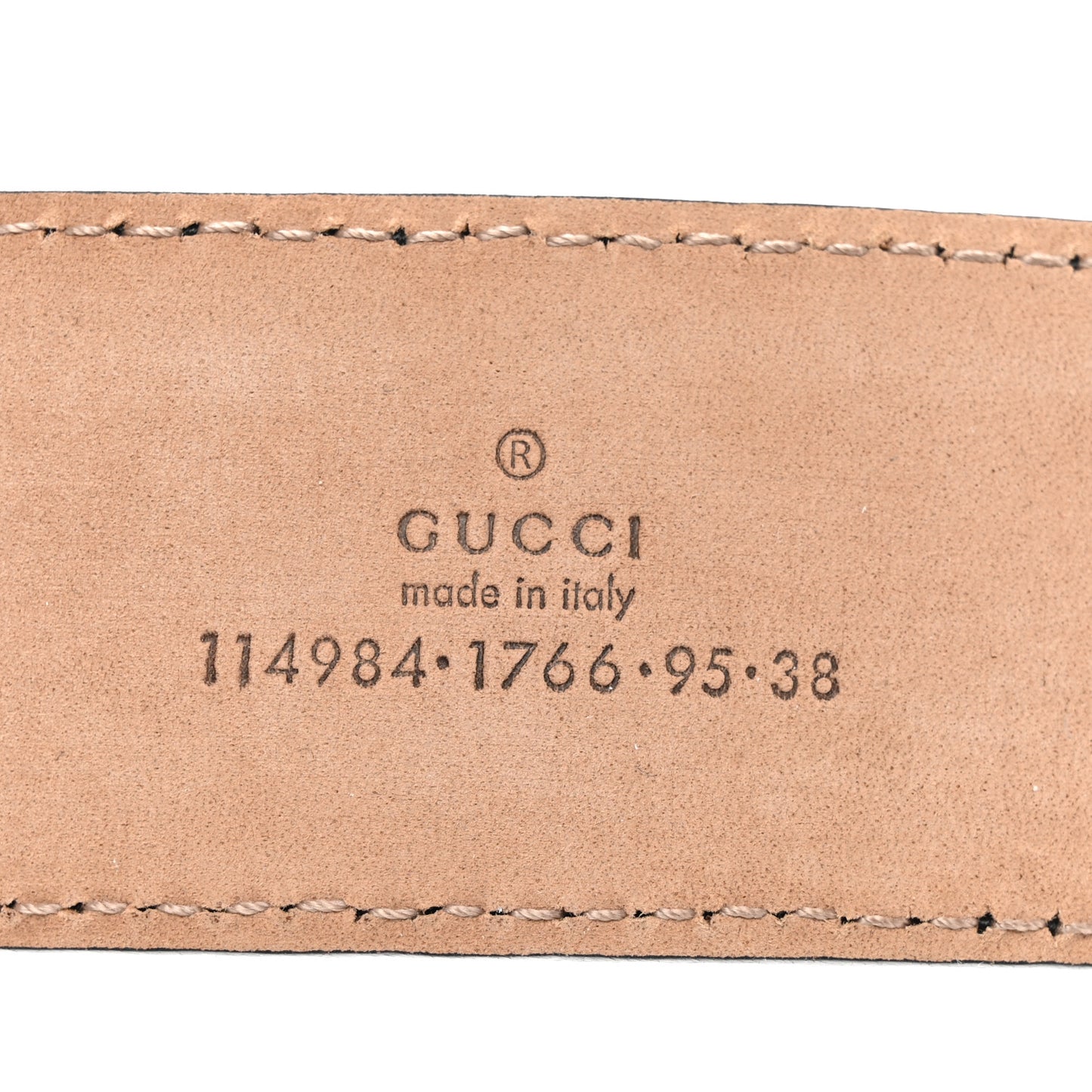 Guccissima Interlocking G 40mm Belt 95 38 Black