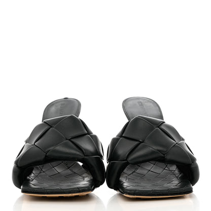 Bottega Veneta Nappa Maxi Intrecciato Lido Mule Sandals 38 Black 2 of 11