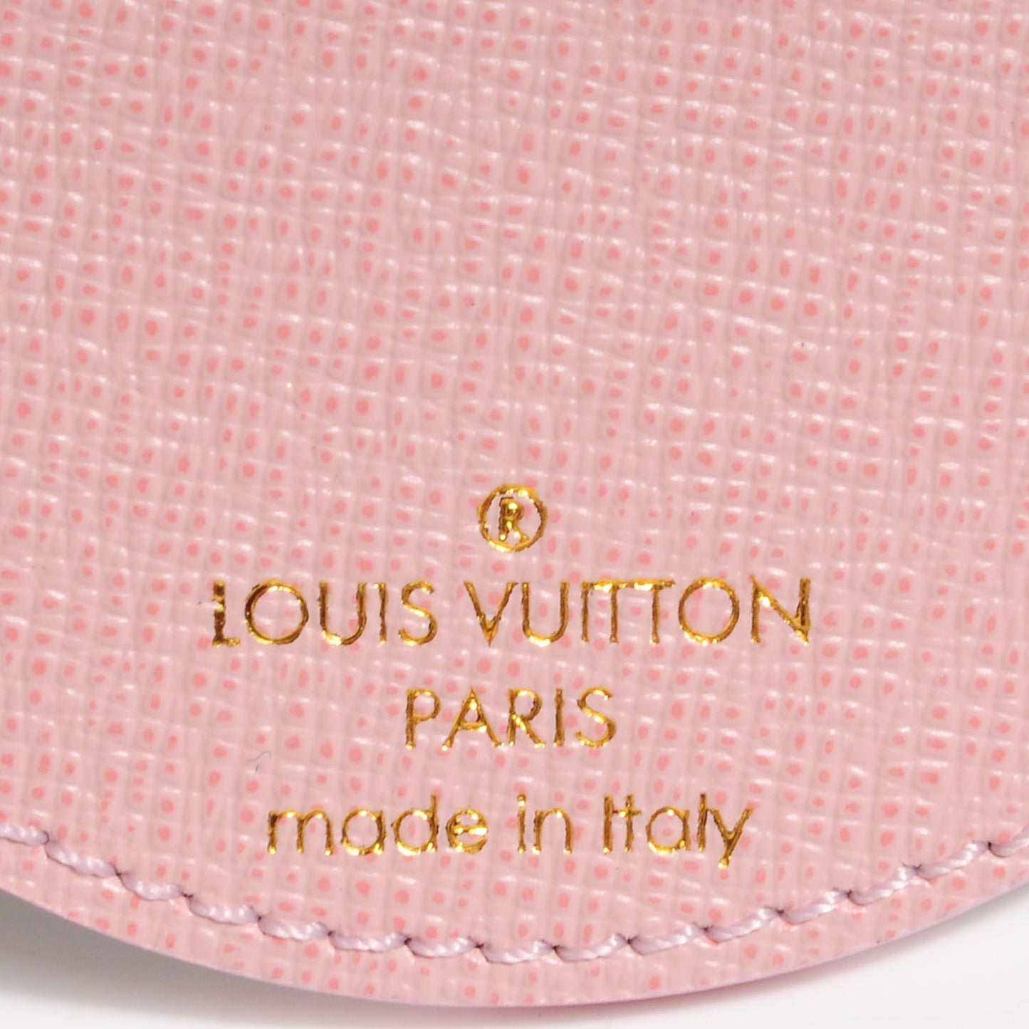 Monogram LV Mirror Key Holder Rose Ballerine
