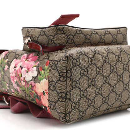 Gucci GG Supreme Monogram Blooms Small Single Buckle Backpack Beige Multicolor Dry Rose 9 of 10