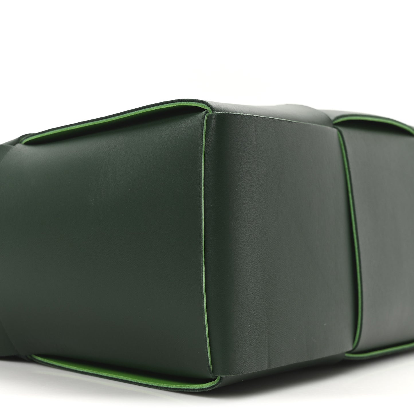 Calfskin Maxi Intrecciato Medium Arco Tote Raintree