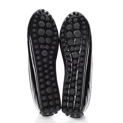 Louis Vuitton Patent Calfskin Oxford Ballerina Flats 39 Black 5 of 10