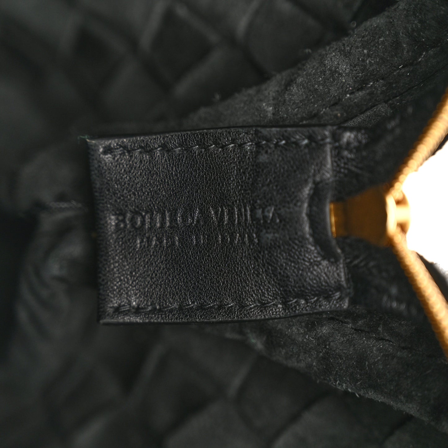 Nappa Intrecciato Small Loop Camera Bag Black