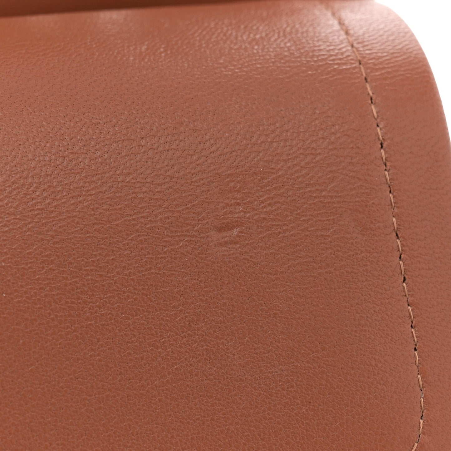 Lambskin Quilted Medium Double Flap Brown