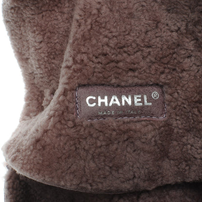 Chanel Shearling Quilted Medium Single Flap Purple 6 of 7