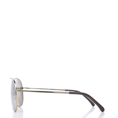 Chanel CC Aviator Sunglasses 4189-T-Q Pale Gold 3 of 8
