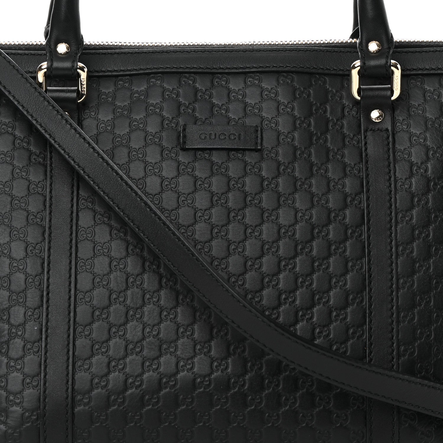 Gucci Soft Microguccissima Small Zippered Satchel Black 7 of 10