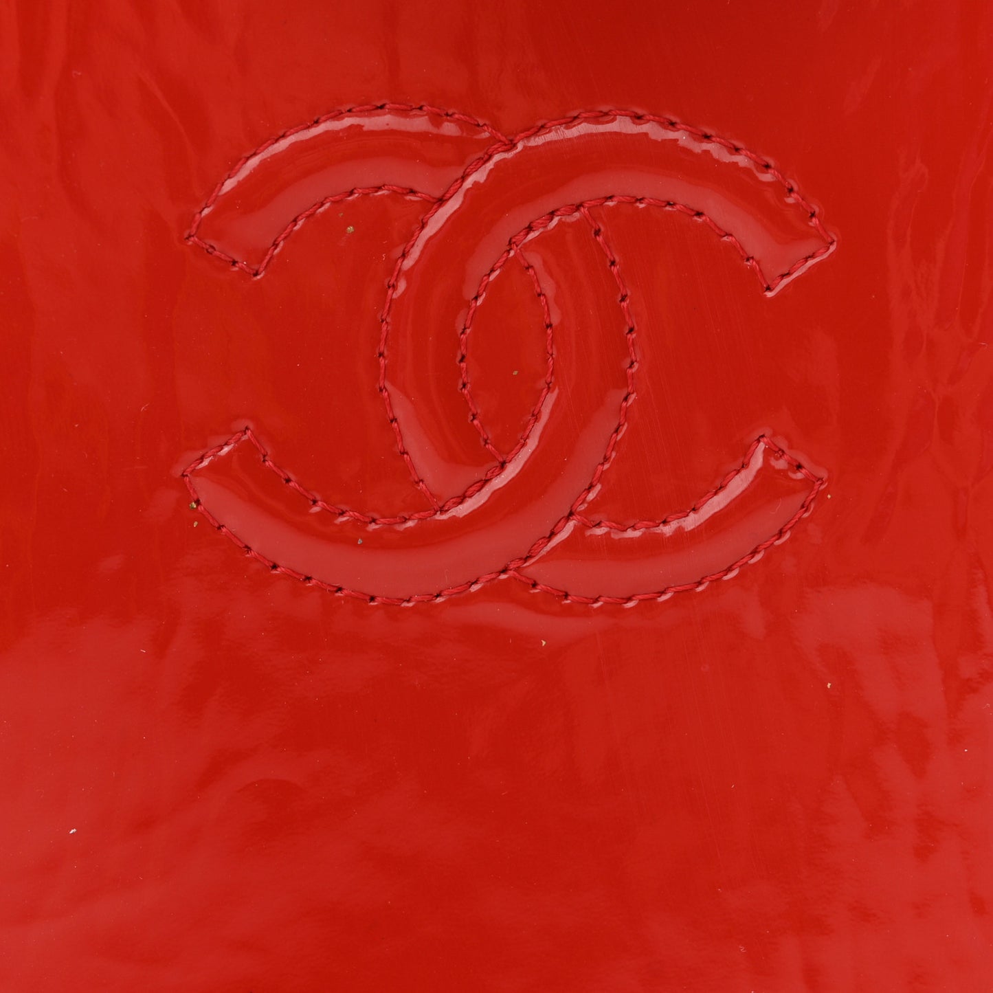 Patent Crossbody CC Phone Holder Red