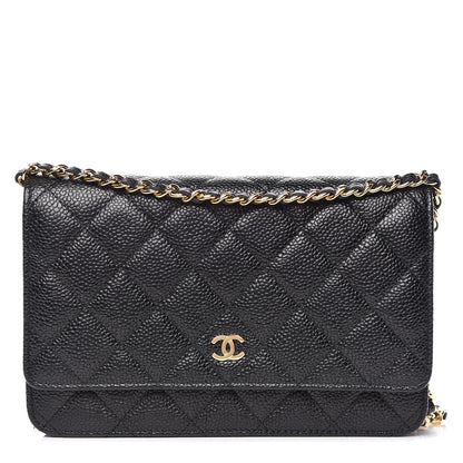 Chanel Caviar Quilted Wallet On Chain WOC Black 1 of 11
