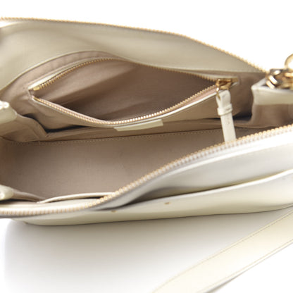Chloe Calfskin Medium Roy Bag Natural White 6 of 16