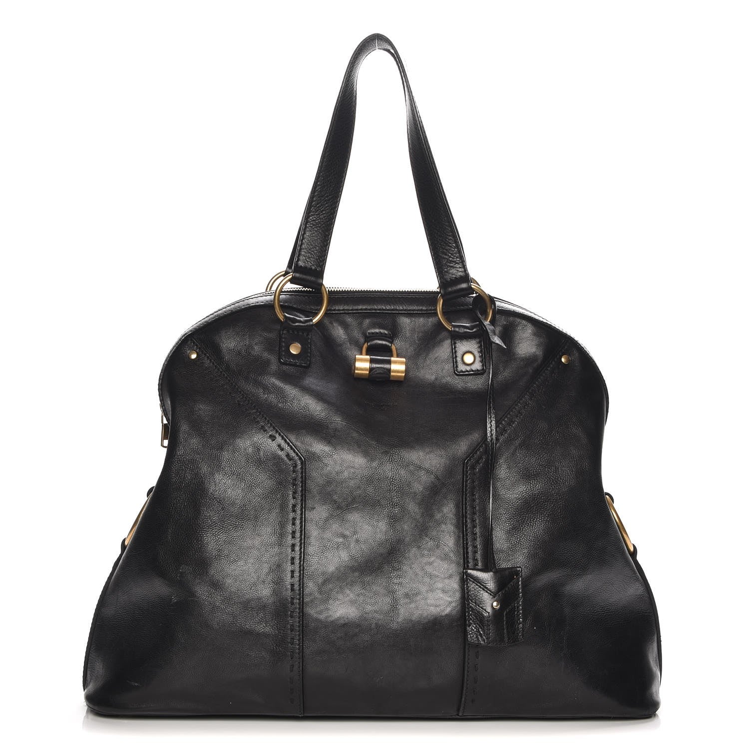 Saint Laurent Calfskin Oversized Muse Black 1 of 10