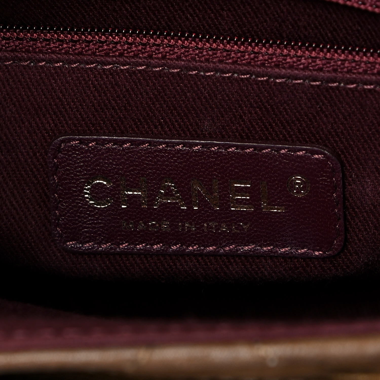 Chanel Iridescent Calfskin Back To School Messenger Flap Dark Gold 7 of 13