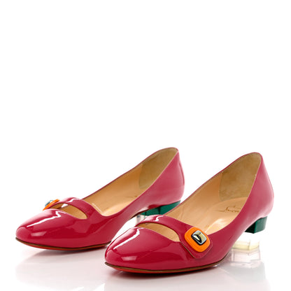 Christian Louboutin Patent Bibababy Flats 37 Rosa 3 of 11