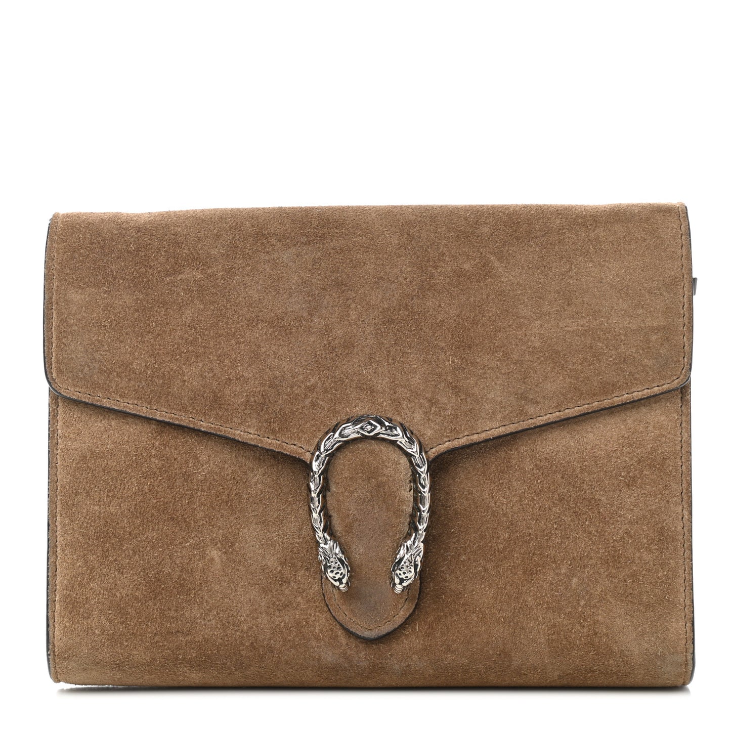 Suede Mini Dionysus Chain Wallet Taupe