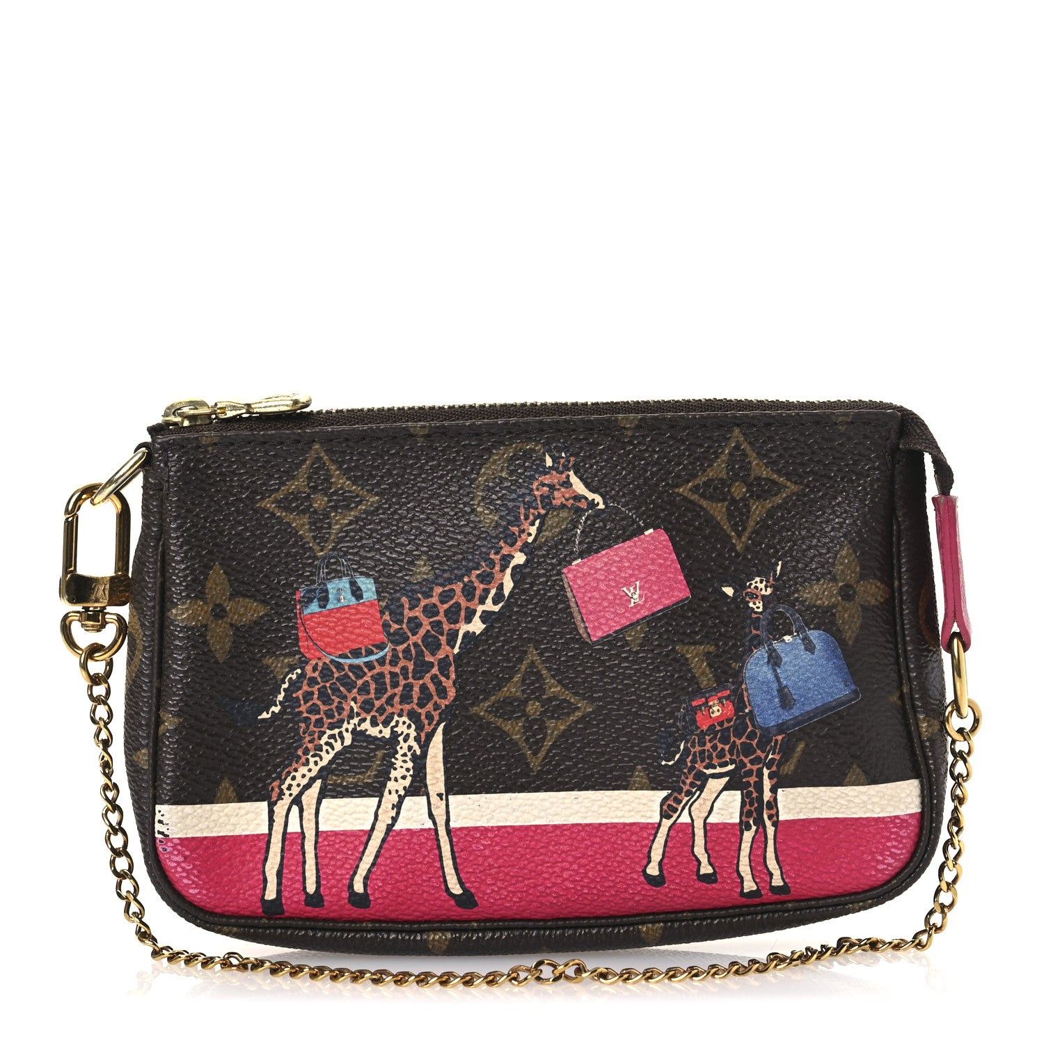 Louis Vuitton Monogram 2017 Christmas Animation Mini Pochette Accessories 1 of 14