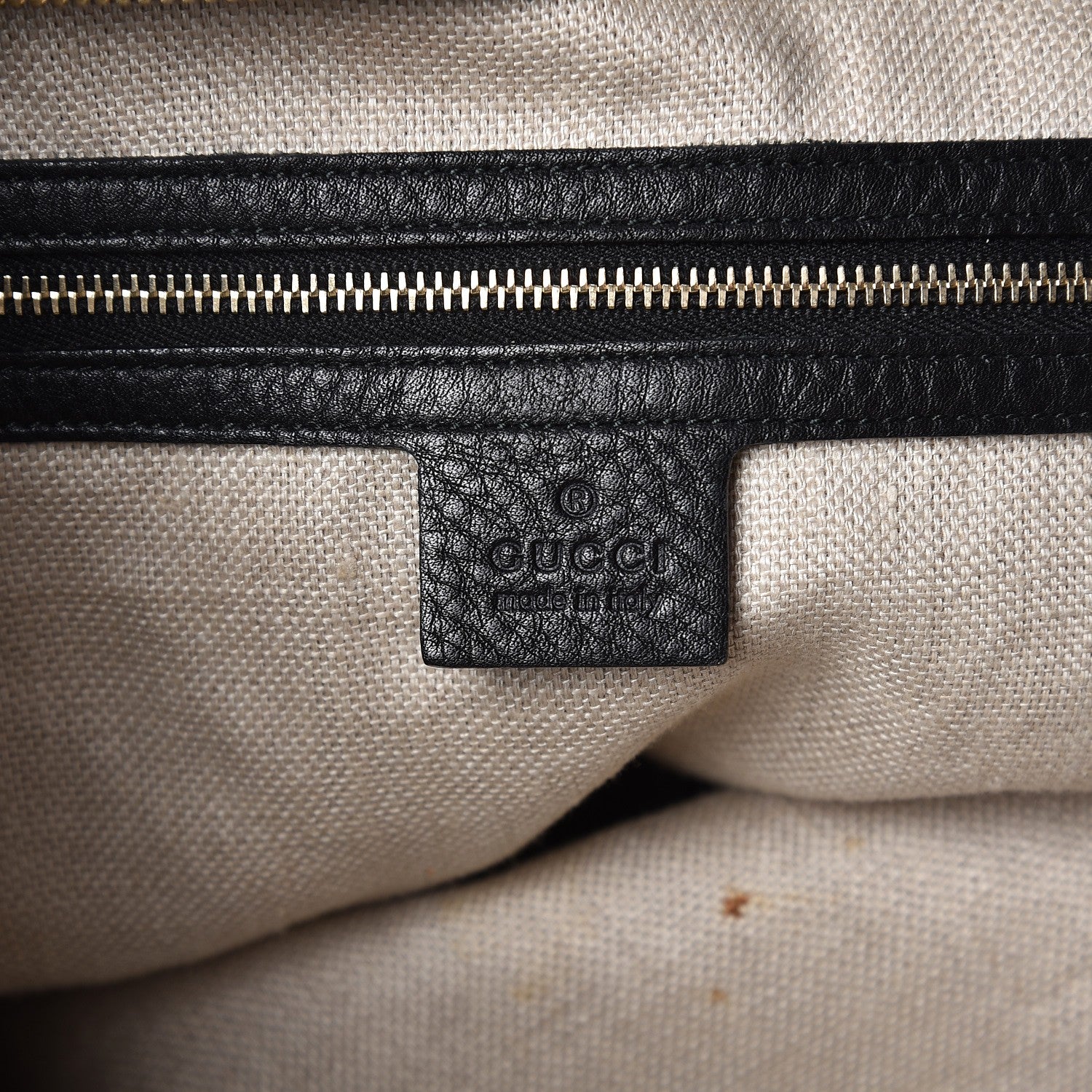 Gucci Calfskin Greenwich Medium Shoulder Bag Black 6 of 8