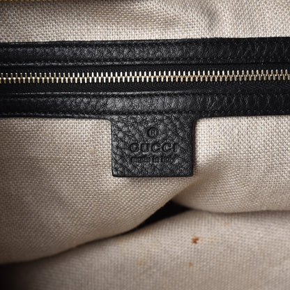 Gucci Calfskin Greenwich Medium Shoulder Bag Black 6 of 8