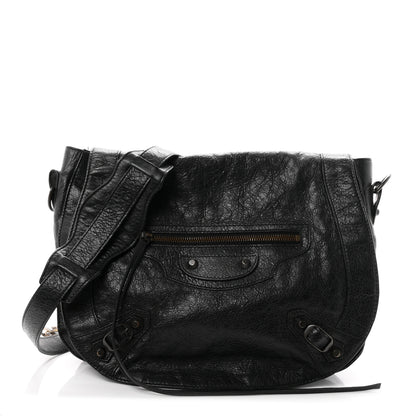 Balenciaga Agneau Classic Hardware Neo Folk Messenger Black 1 of 11