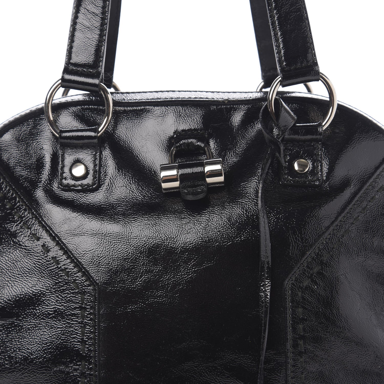 Saint Laurent Patent Large Muse Black 9 of 9
