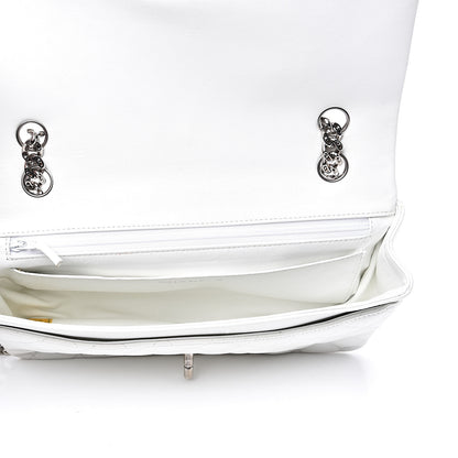 Chanel Lambskin Quilted Medium Single Flap White 4 of 12