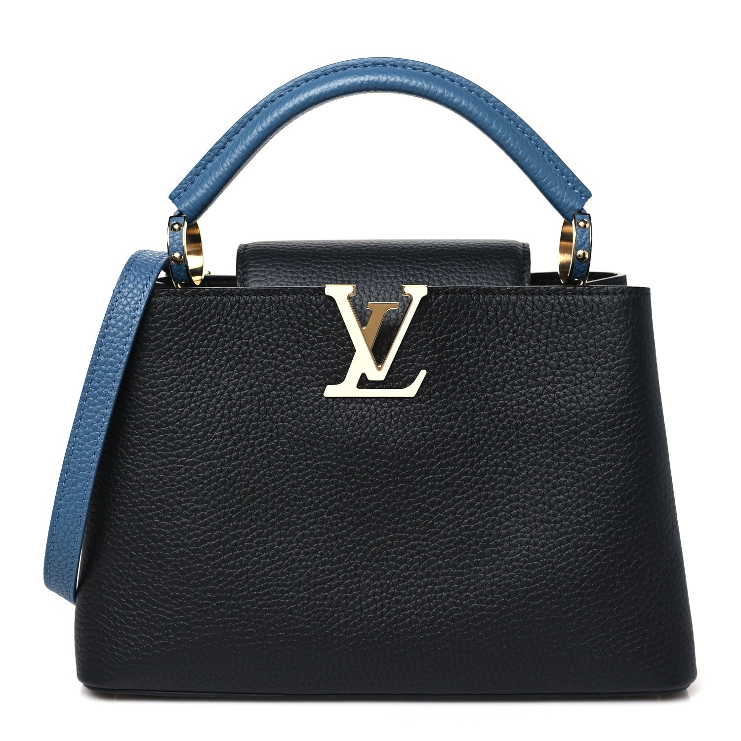 Louis Vuitton Taurillon Capucines BB Black General Blue 1 of 9