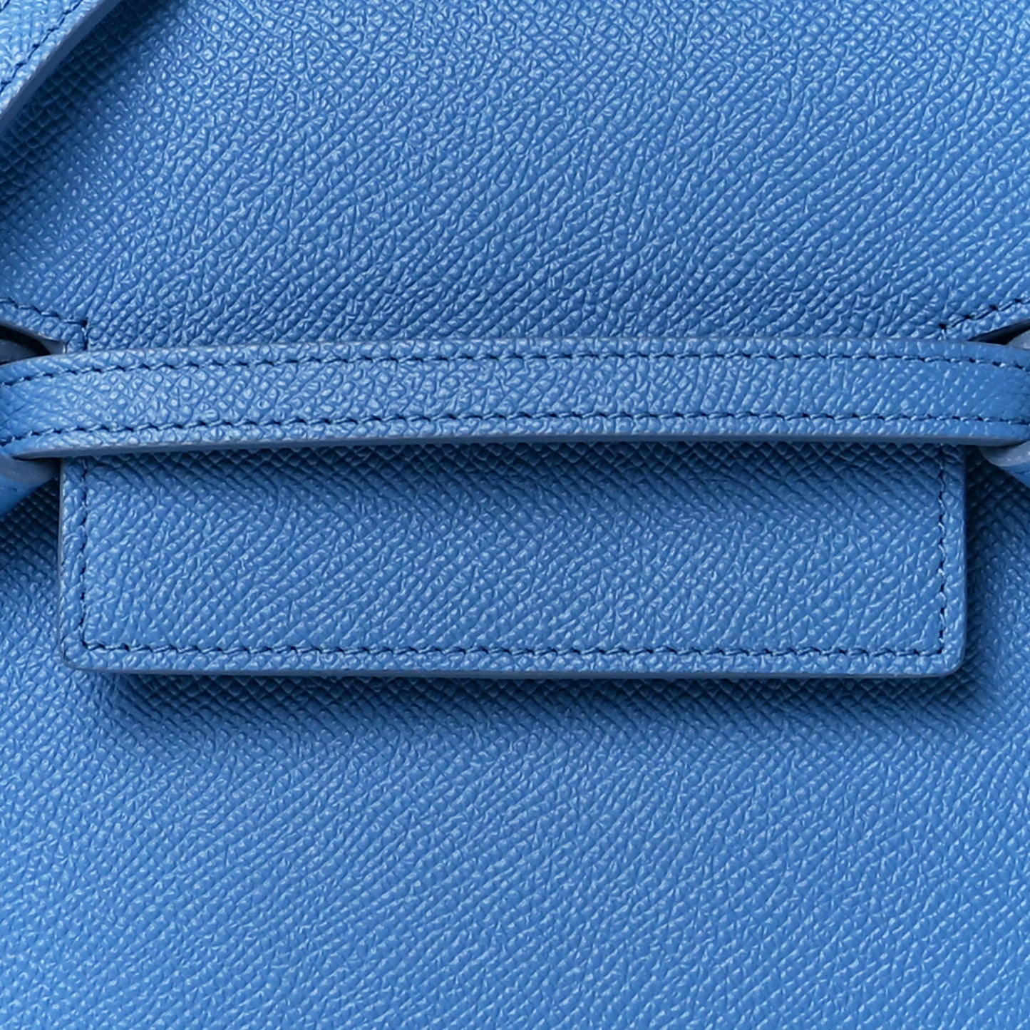 Grained Calfskin Nano Belt Bag Blue