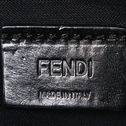 Fendi Glazed Fabric Vitello Liberty FF 1974 Diagonal Small Camera Case Tobacco Rosso Black 6 of 10