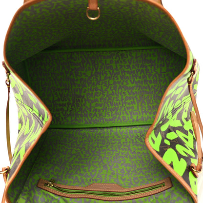 Louis Vuitton Monogram Graffiti Neverfull GM Green 5 of 14