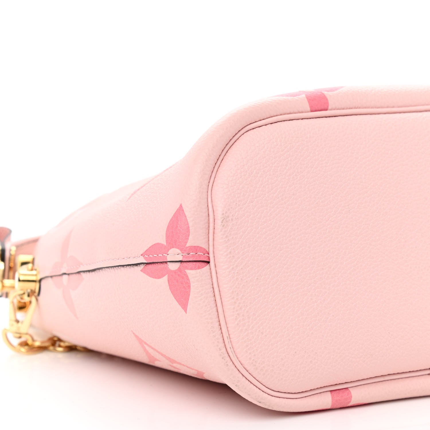 Louis Vuitton Empreinte Monogram Giant By The Pool Marshmallow Hobo PM Bouton De Rose 9 of 10