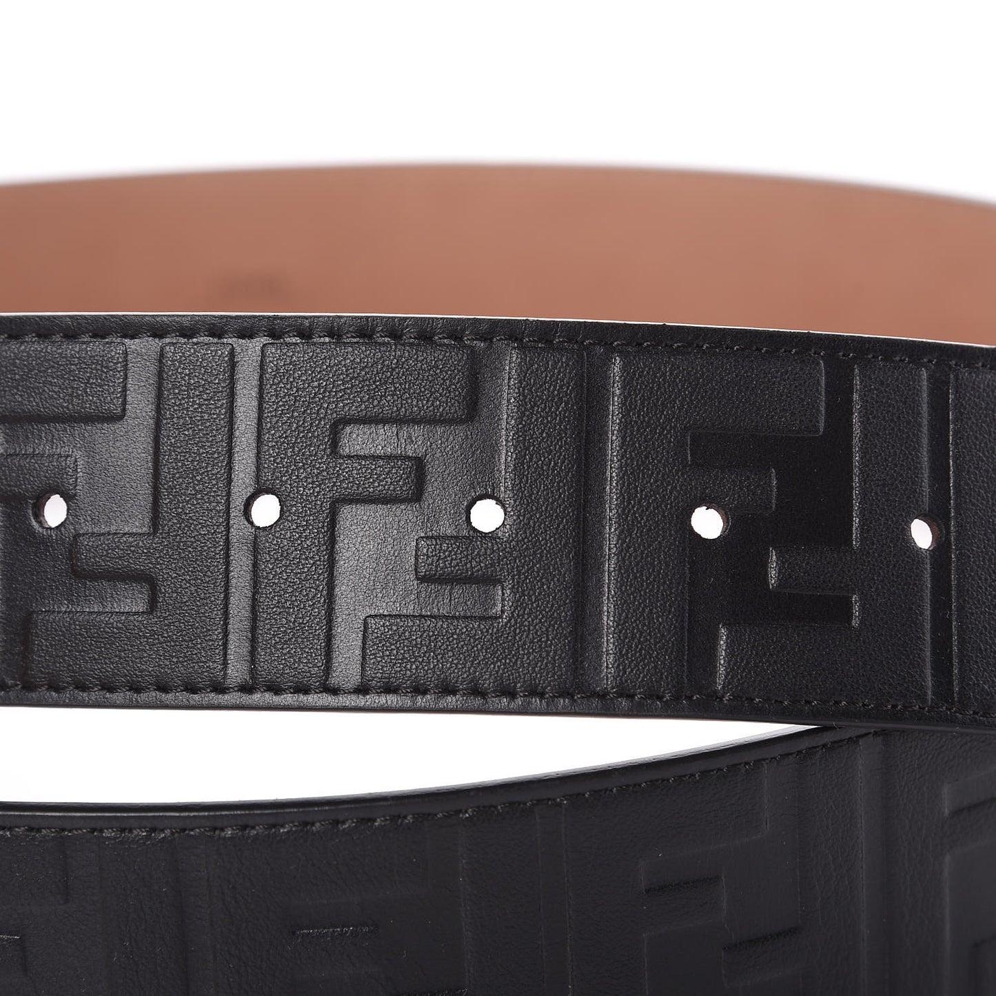 Vitello Grace FF 1974 Embossed Belt 100 40 Black